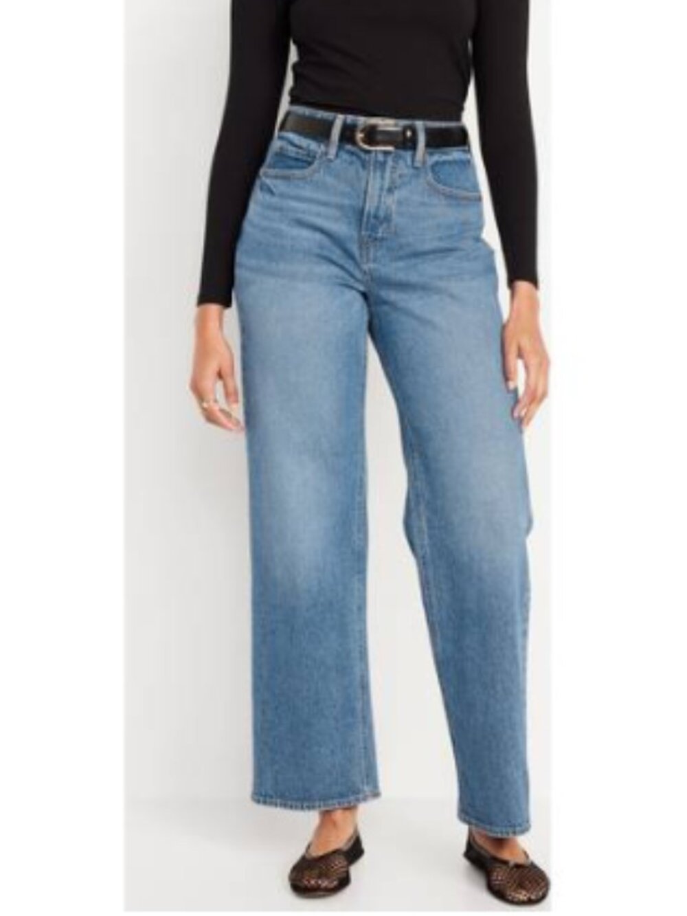 Sky-High Wide-Leg Jeans